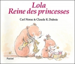 Lola, Carl Norac, L’école des loisirs, Claude K. Dubois, critique, carnet de lecture, livre, littérature, blog littéraire, dessin, enfants, hamster, bisou, câlin, copain, ami, cadeau, princesse, mot, doux, ile, reine, scénario, Mons 2015, belge, écrivain, Mons, Belgique